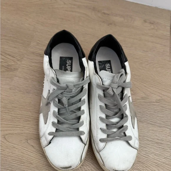 Golden Goose White and Black Sneakers - Picture 2 of 6